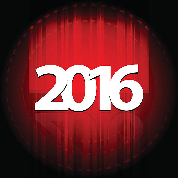 new year's eve 2016 na czerwony dziura - reflection new years day new years eve new year stock illustrations