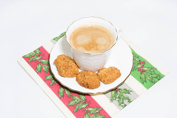 istock White cup of espresso coffee with cookies 498911868