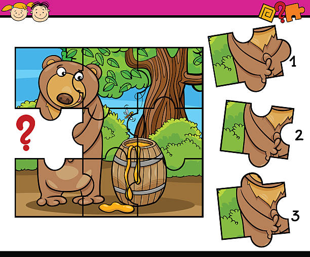 1,400+ Jigsaw Puzzle Kids Illustrations, Royalty-Free Vector Graphics