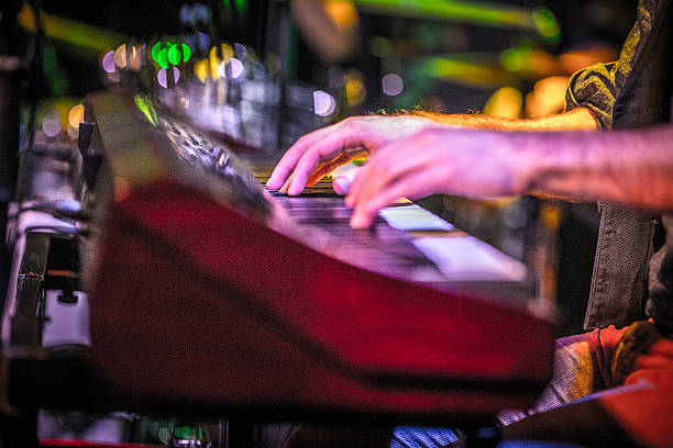 istock Musician playing Keyboard / Synthesizer in Concert 498915182