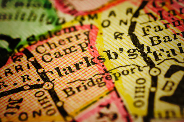 istock Clarksburg | West Virginia on an Antique map 498915250