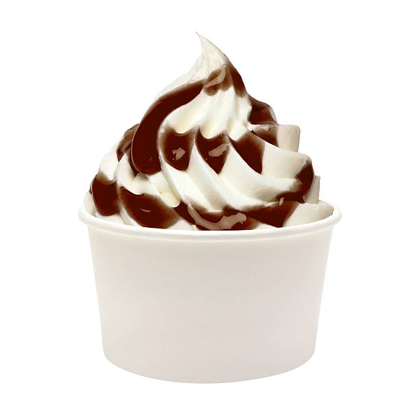 Chocolate sauce ice cream or frozen yogurt