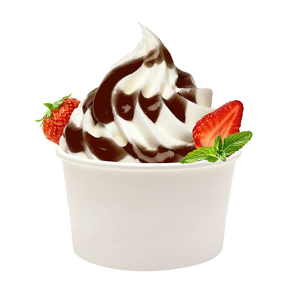 istock Vanilla ice cream or frozen yogurt 498918260