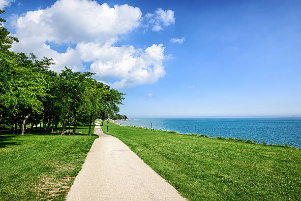 istock Lake Michigan lakeshore in Evanston, Illinois 498918340