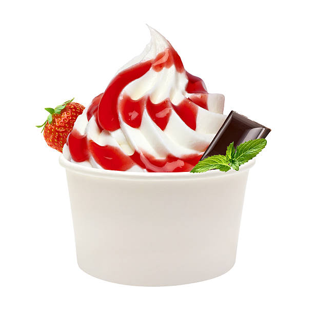 istock Vanilla ice cream or frozen yogurt 498918472