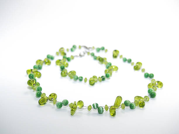 istock Matching Green Necklace and Bracelet 498918486