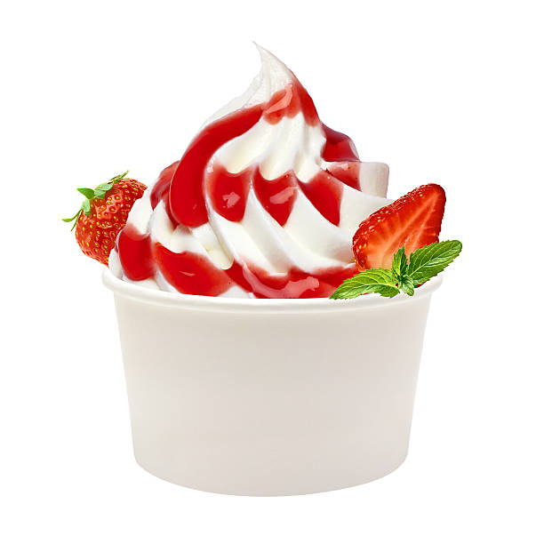 istock Vanilla ice cream or frozen yogurt in takeaway cup 498919526