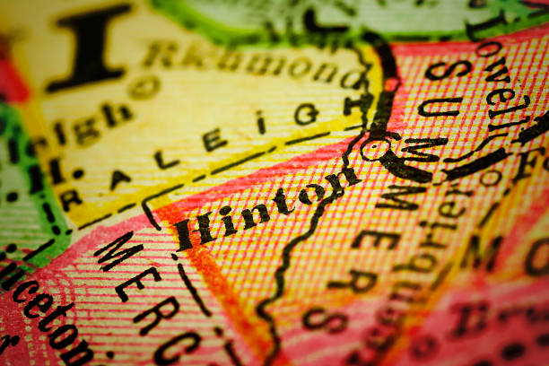 istock Hinton | West Virginia on an Antique map 498921092