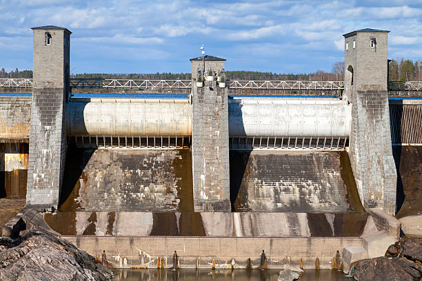 istock Imatrankoski, hydroelectric power station facade 498921206