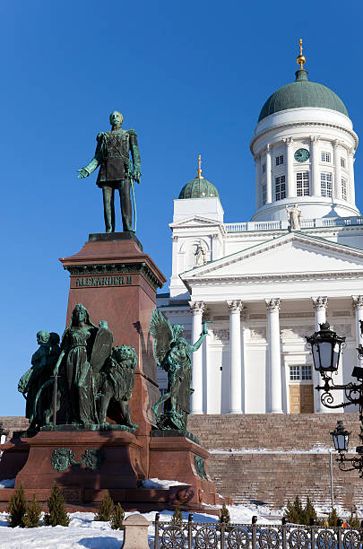 istock Lutheran cathedral and monument to Emperor Alexander II in Helsinki, 498921360