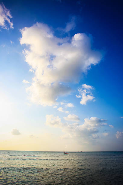 Nice sunset over sea. Thailand