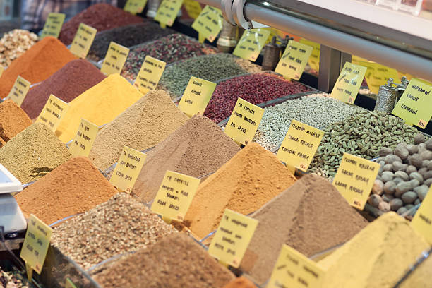 istock colorful spices at oriental stand 498924049