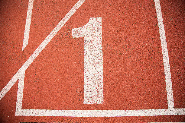 istock Athletics Track Lane Number one 1 498925631