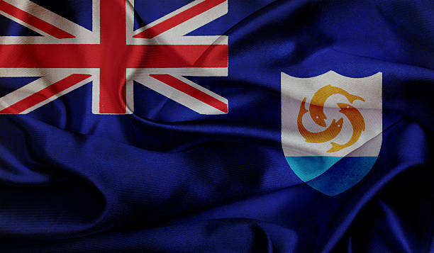 istock Anguilla grunge waving flag 498926983