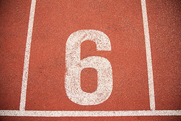 istock Athletics Track Lane Number six 6 498927087