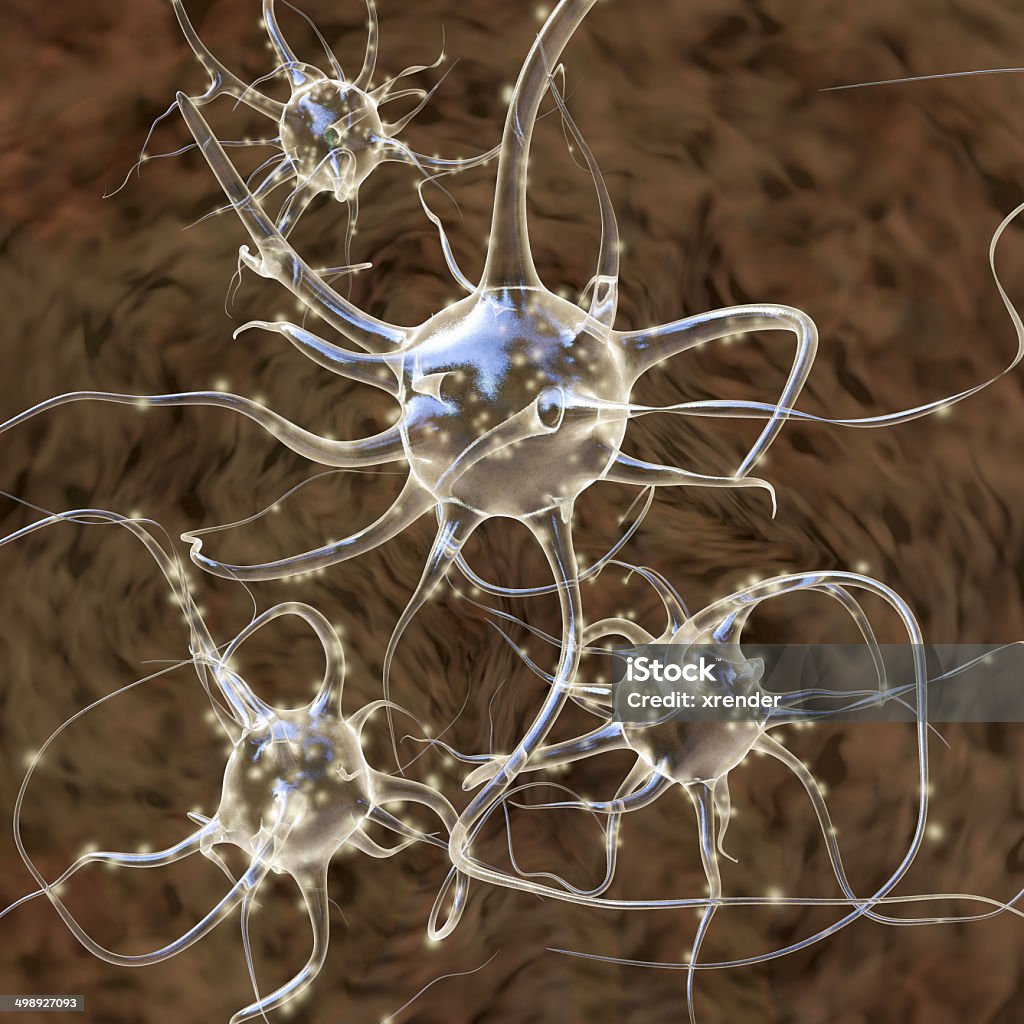 Mirror neurons - 3d rendered illustration Alzheimer's Disease Stock Photo