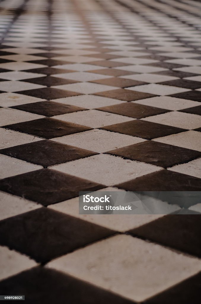 Checkerboard étage - Photo de Blanc libre de droits