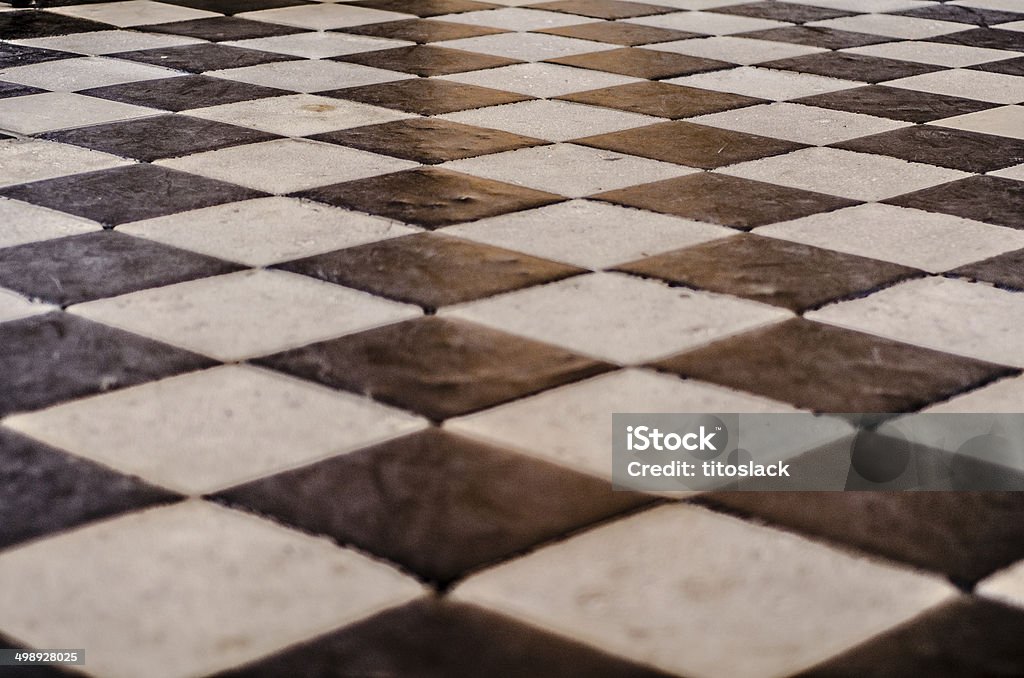 Checkerboard Chão - Royalty-free Azulejo Foto de stock