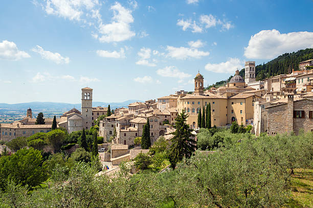 istock Assisi cityscape with churches, Umbria Italy 498928275