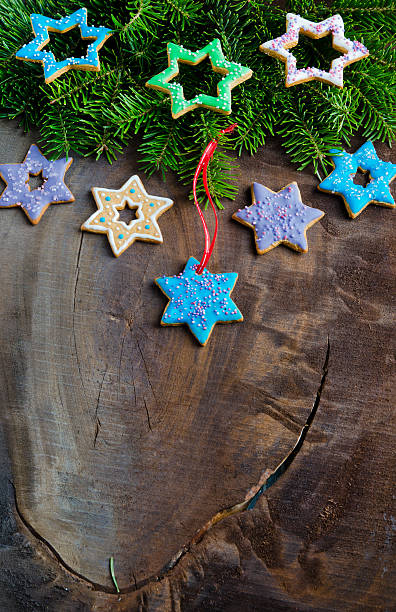 istock Christmas background with cookies 498928659