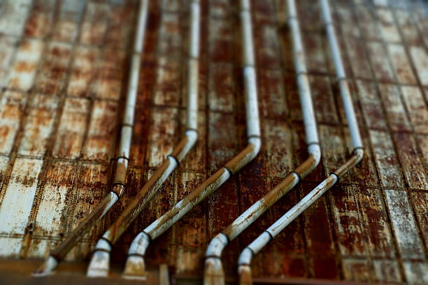 istock Industrial scenery - pipework in Montreal, Canada 498929735