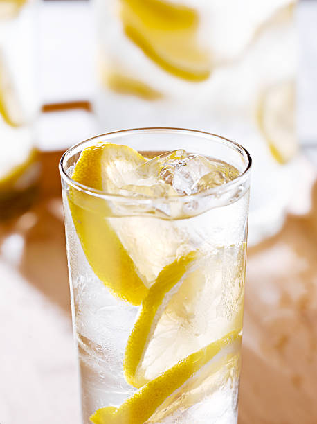 istock tray with glasses of lemonade. 498930485