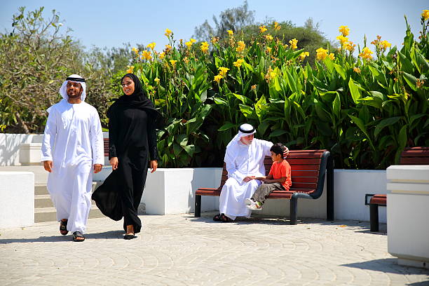 istock Arab Emirati family outdoors in park 498942770