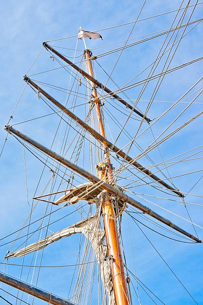 istock upwards view of a ship's masts 498944910