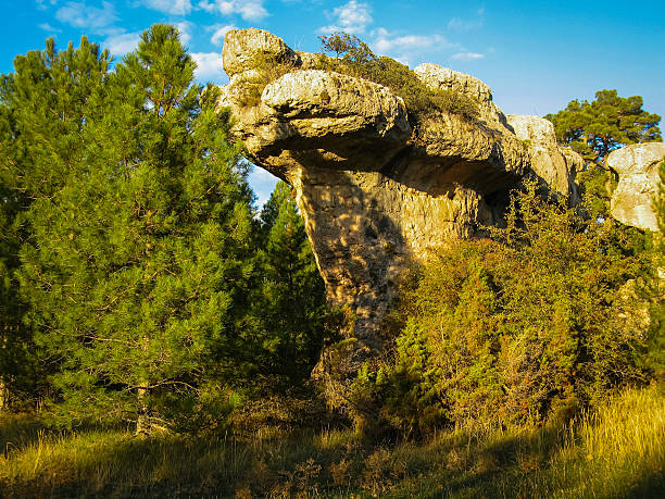 istock Unique rock formations in enchanted city of Cuenca, Castilla la 498946830