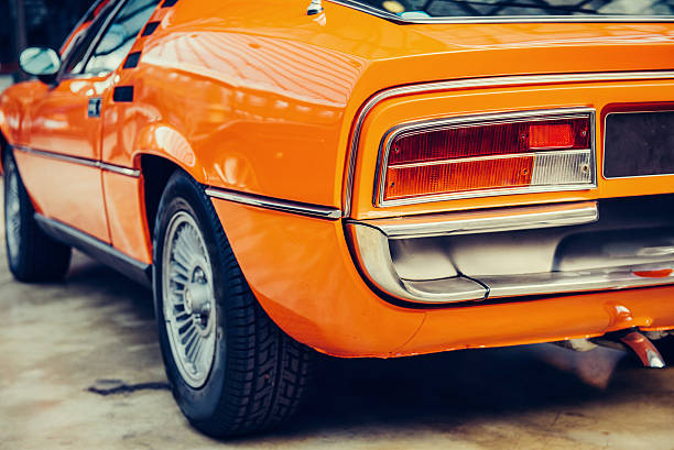 istock Rear view of a car 498947466