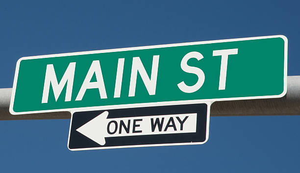 istock Main Street Highway Sign 498949288