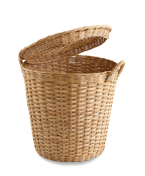 istock Thai old fashioned style rattan basket isolated 498950087