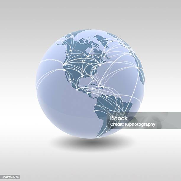 Big Data On The Worldwide Global Internet Traffic Stock Photo - Download Image Now - 2015, Big Data, Business Finance and Industry