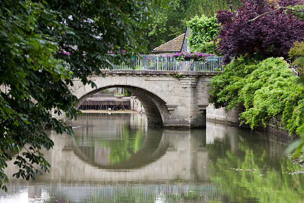 istock Old bridge in Azay Le Rideau. 498950346