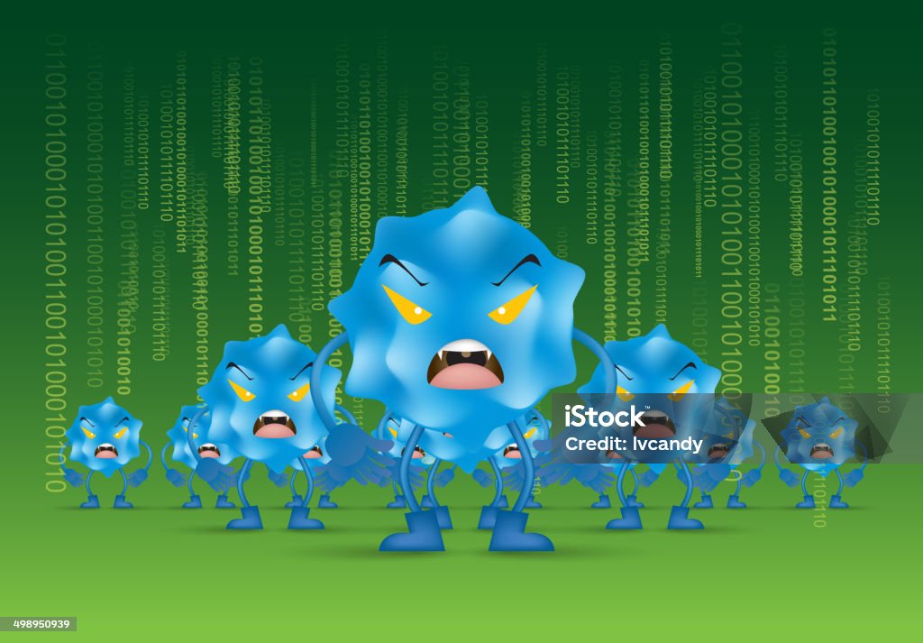 Computer Virus Finance Computer Virus Stock Illustration - Download Image Now - Abstract ...