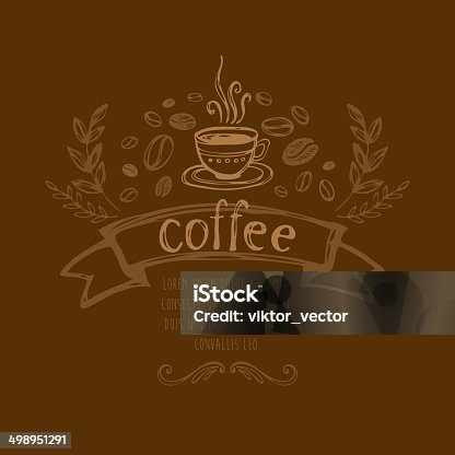 istock Coffee Background. Vector Elements of Design 498951291