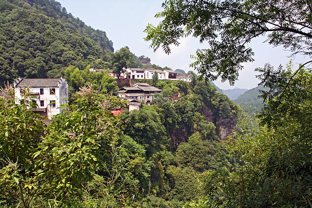 istock chinese village in Qiyun Mountain 498952591