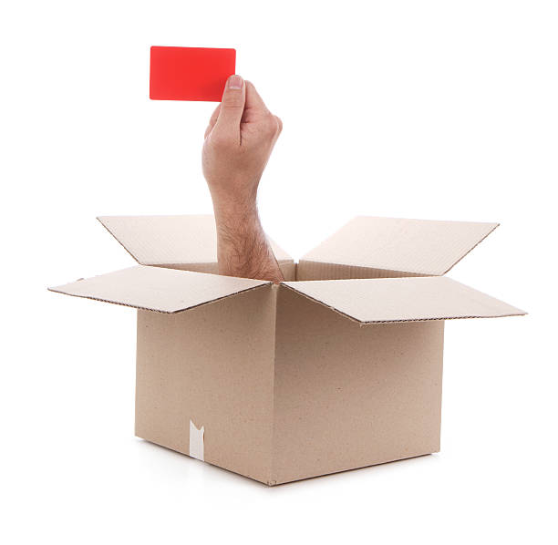 istock Red Card Coming Out of Box 498954693