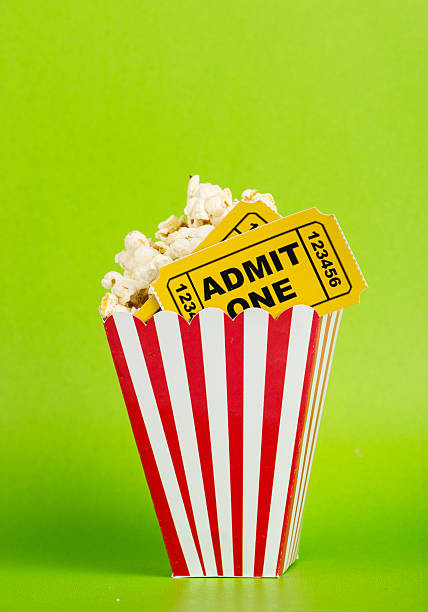 oggetti di cinema - ticket movie theater movie movie ticket foto e immagini stock