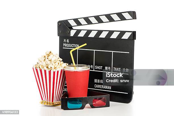 Cinema Objects Stock Photo - Download Image Now - 3-D Glasses, Art, Art And Craft