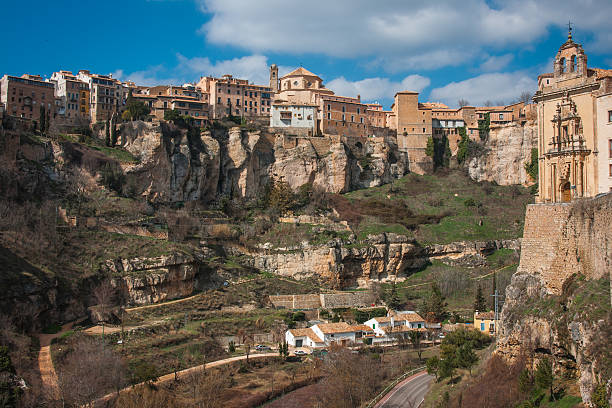 istock View to city Cuenca and strange rock formations 498956136