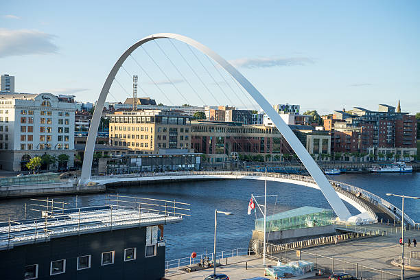 Gateshead Millennium Bridge stock photo