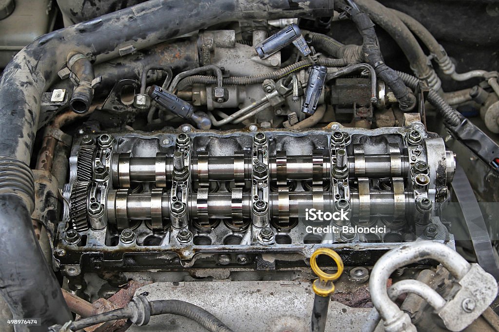 Car With Engine Open Open Engine Stock Photo - Download Image Now - Auto Repair Shop, Car ...
