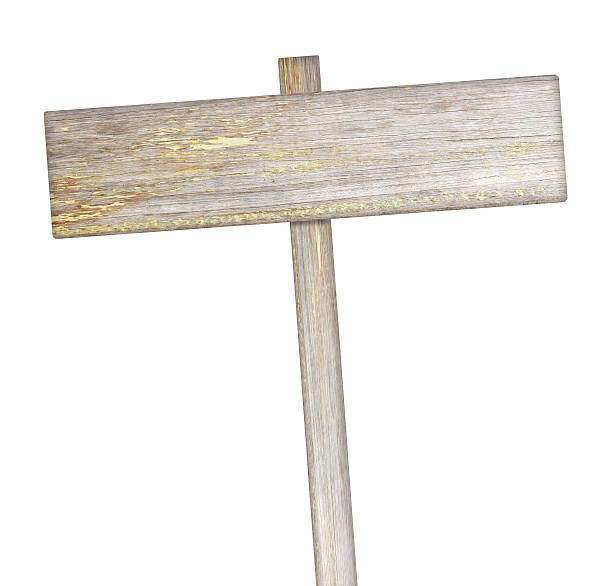 istock old Wooden sign isolated on white background 498977047