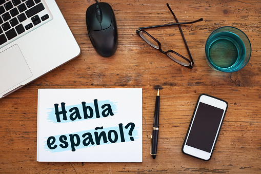 Información concepto de idioma español photo