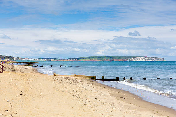 Shanklin beach Isle of Wight stock photo