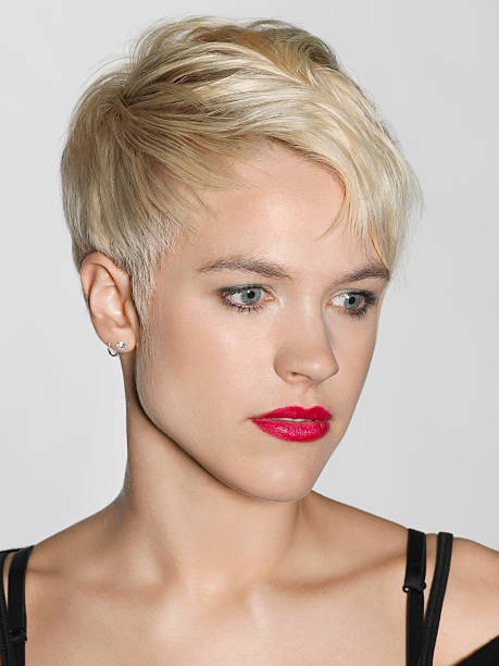 istock Woman With Red Lips Looking Away 498978603