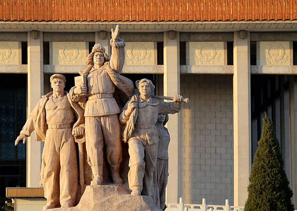 istock Revolutionary statues at Tiananmen Square in Beijing, China 498978791