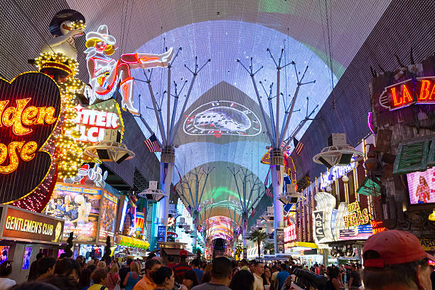 Fremont Street Las Vegas stock photo