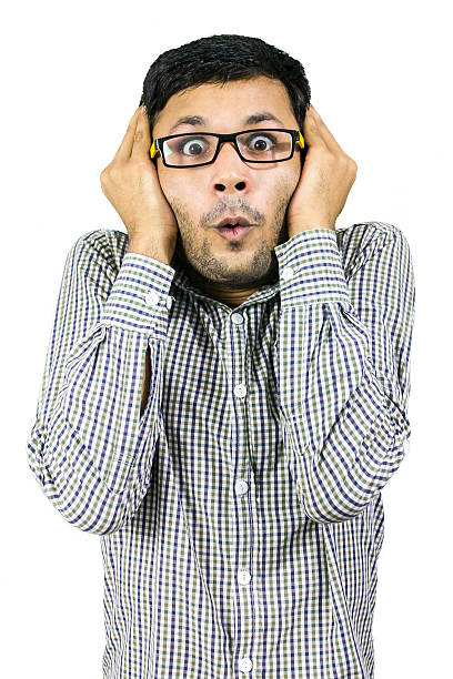 istock Young man covering his ears excitedly. 498979832